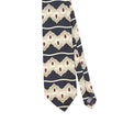 Front Front Detail of Vintage 1990's Oleg Cassini Geometric Patterned Tie