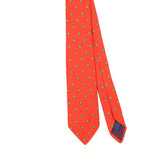 Front Detail of Vintage 1980's Geometric Patterned Tie