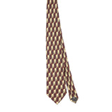 Front Front of Vintage Geometric Patterned Tie