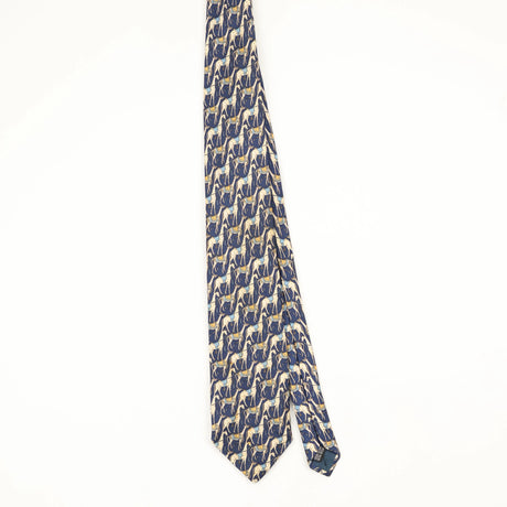 Front Front of Vintage 1990's Jonelle Horses Animal Print Patterned Tie