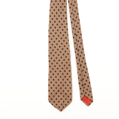 Front Detail of Vintage Hardy Amies Geometric Patterned Tie