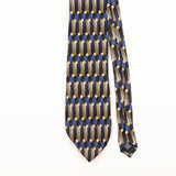Front Detail of Vintage 1990's Stafford Geometric Patterned Tie