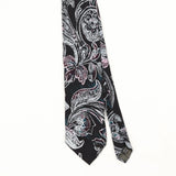 Front Front Detail of Vintage 1990's Floral Patterned Tie