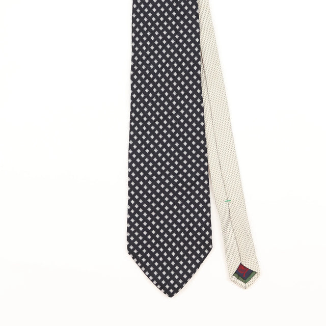 Front Detail of Vintage Tommy Hilfiger Geometric Patterned Tie
