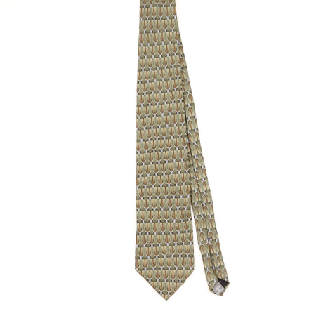 Front of Vintage 1990's Stafford Geometric Patterned Tie
