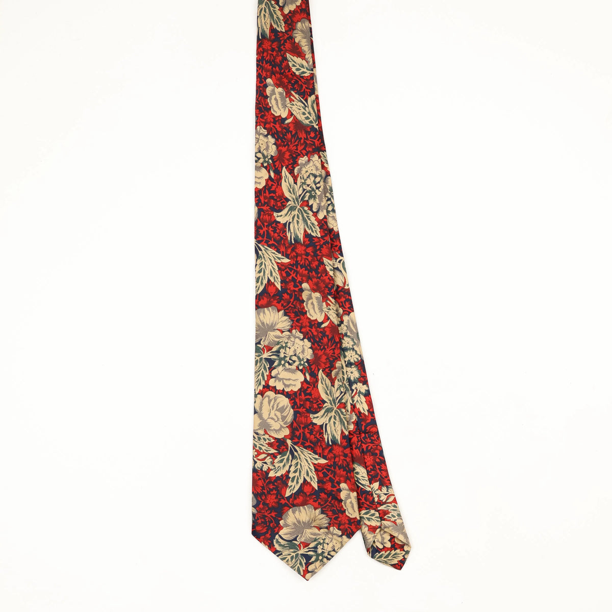 Front Front of Vintage Floral Patterned Tie