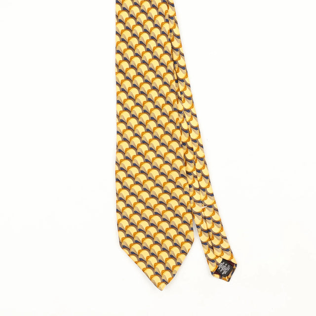 Front Front Detail of Vintage 1990's Lord & Taylor Geometric Patterned Tie