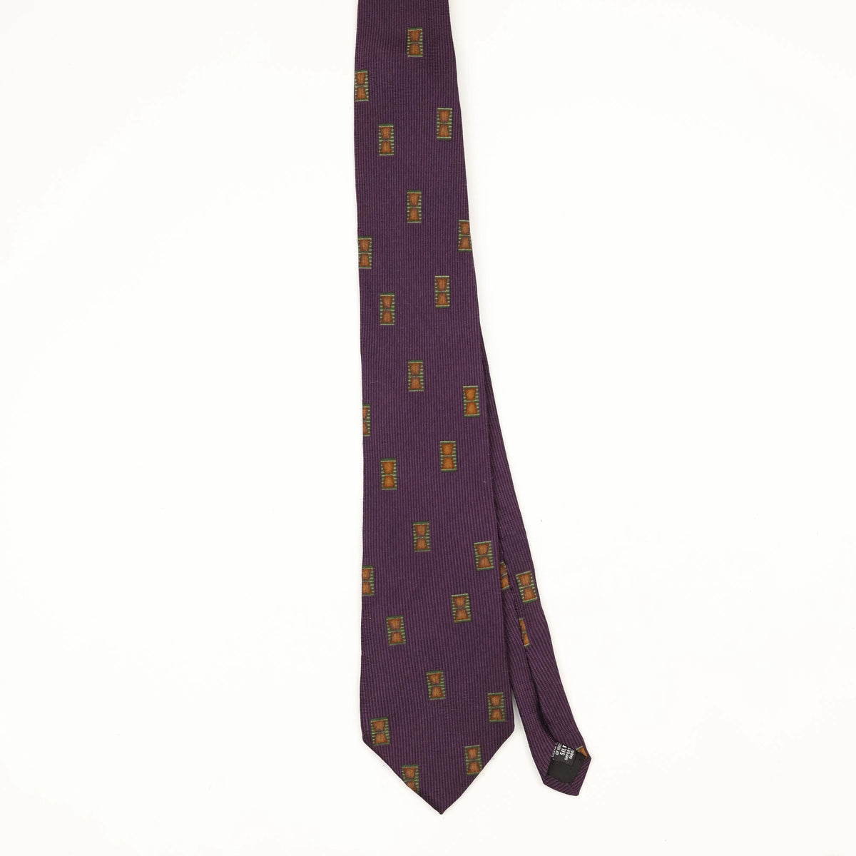 Front Front of Vintage 1990's Geometric Patterned Tie