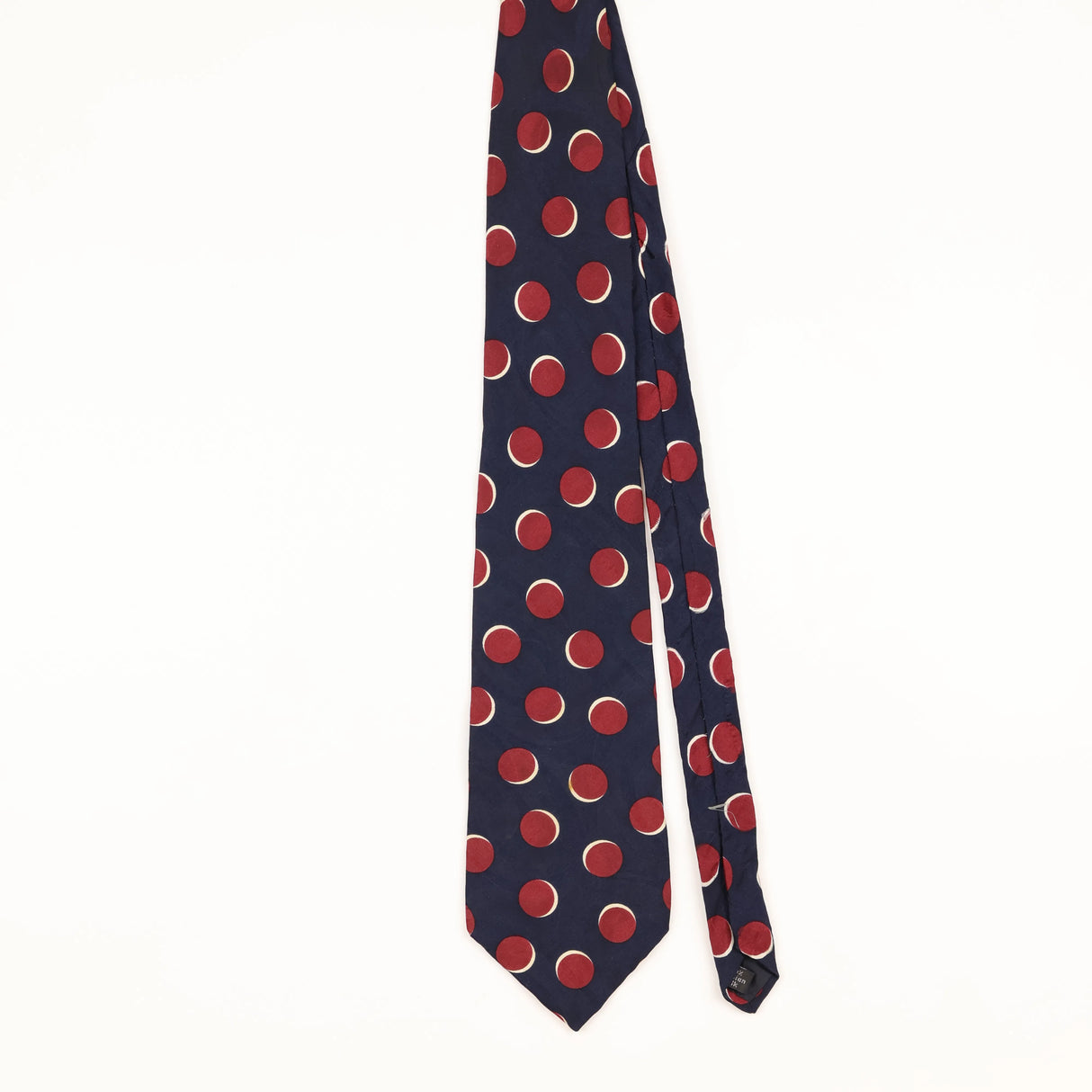 Front of Vintage 1990's Zylos Polka Dot Patterned Tie