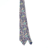 Front Front of Vintage 1990's J.T. Beckett Floral Patterned Tie