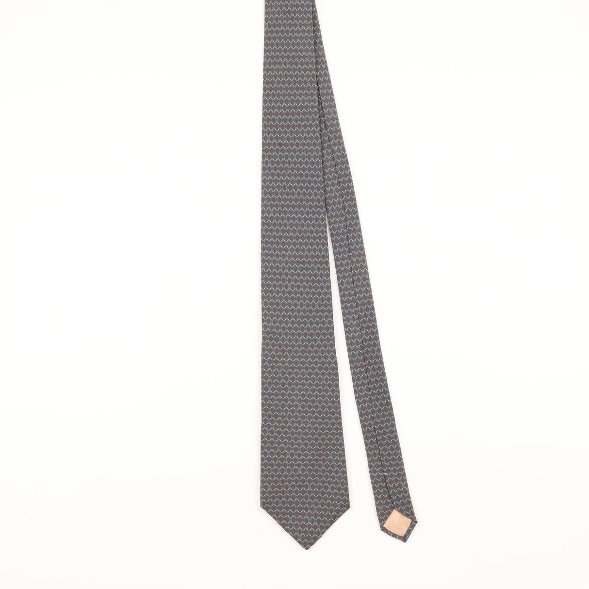 Front of Vintage 1990's Pierre Balmain Geometric Patterned Tie