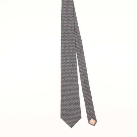 Front of Vintage 1990's Pierre Balmain Geometric Patterned Tie