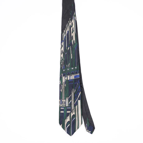Front Front of Vintage 1990's Abstract Patterned Tie