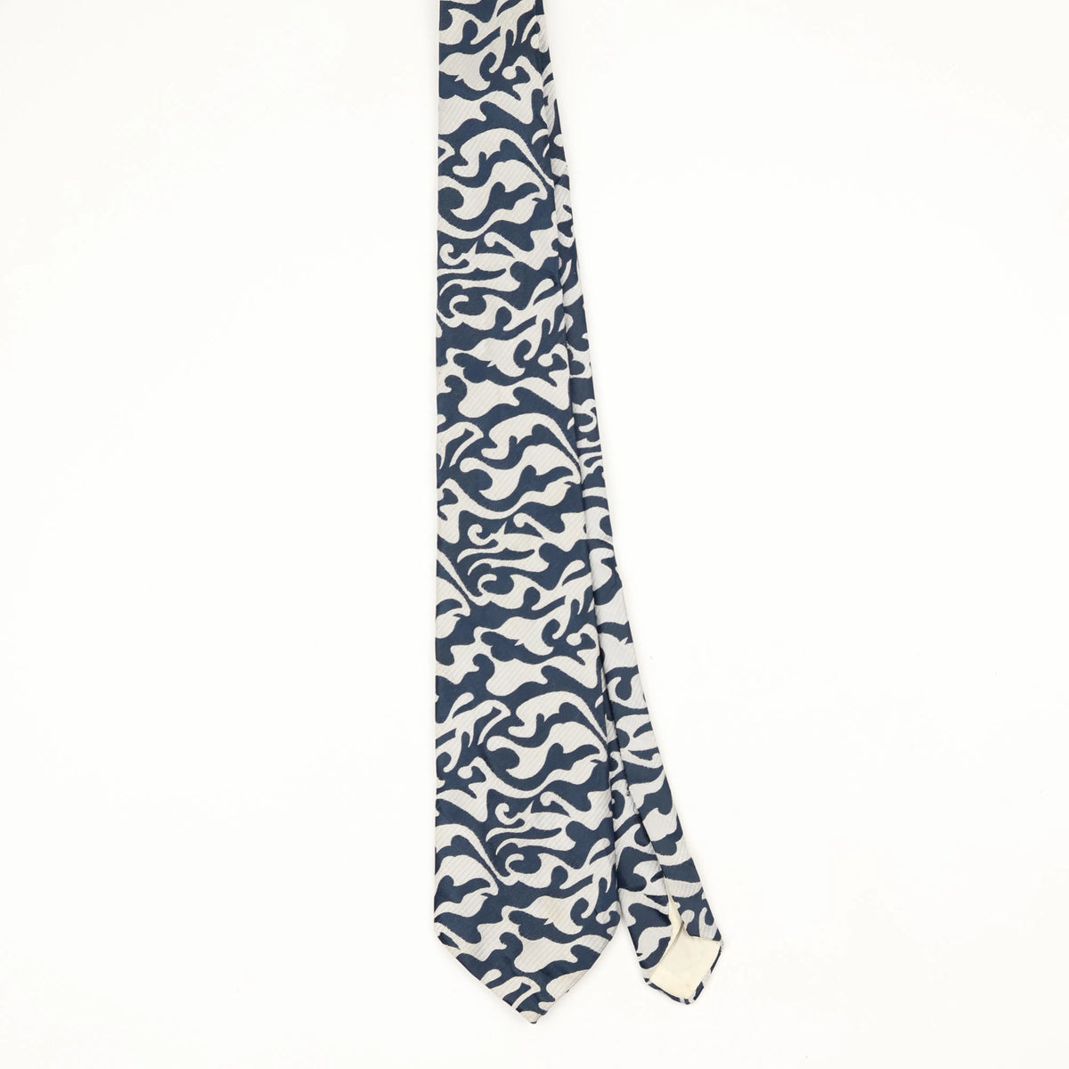 Front Front of Vintage 1980's Trevira Abstract Patterned Tie