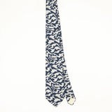 Front Front of Vintage 1980's Trevira Abstract Patterned Tie