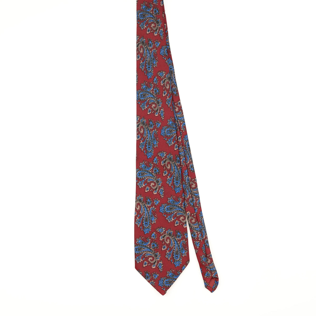 Front of Vintage 1990's Paisley Patterned Tie