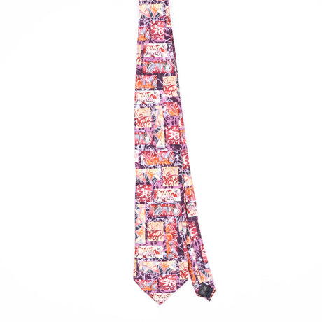Front Front of Vintage Grafitti Abstract Patterned Tie