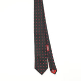 Front Front of Vintage T.M. Lewin Flower Geometric Patterned Tie