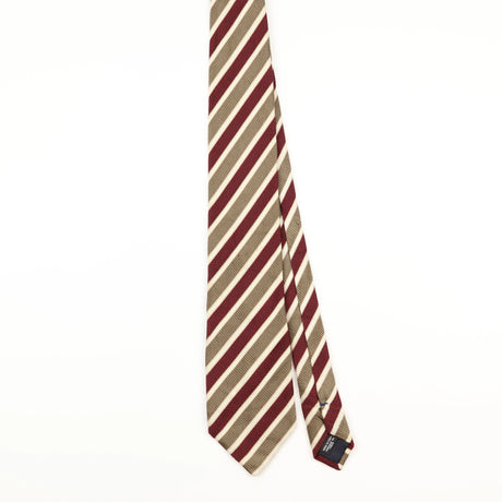 Front of Vintage 1990's Canali Striped Patterned Tie