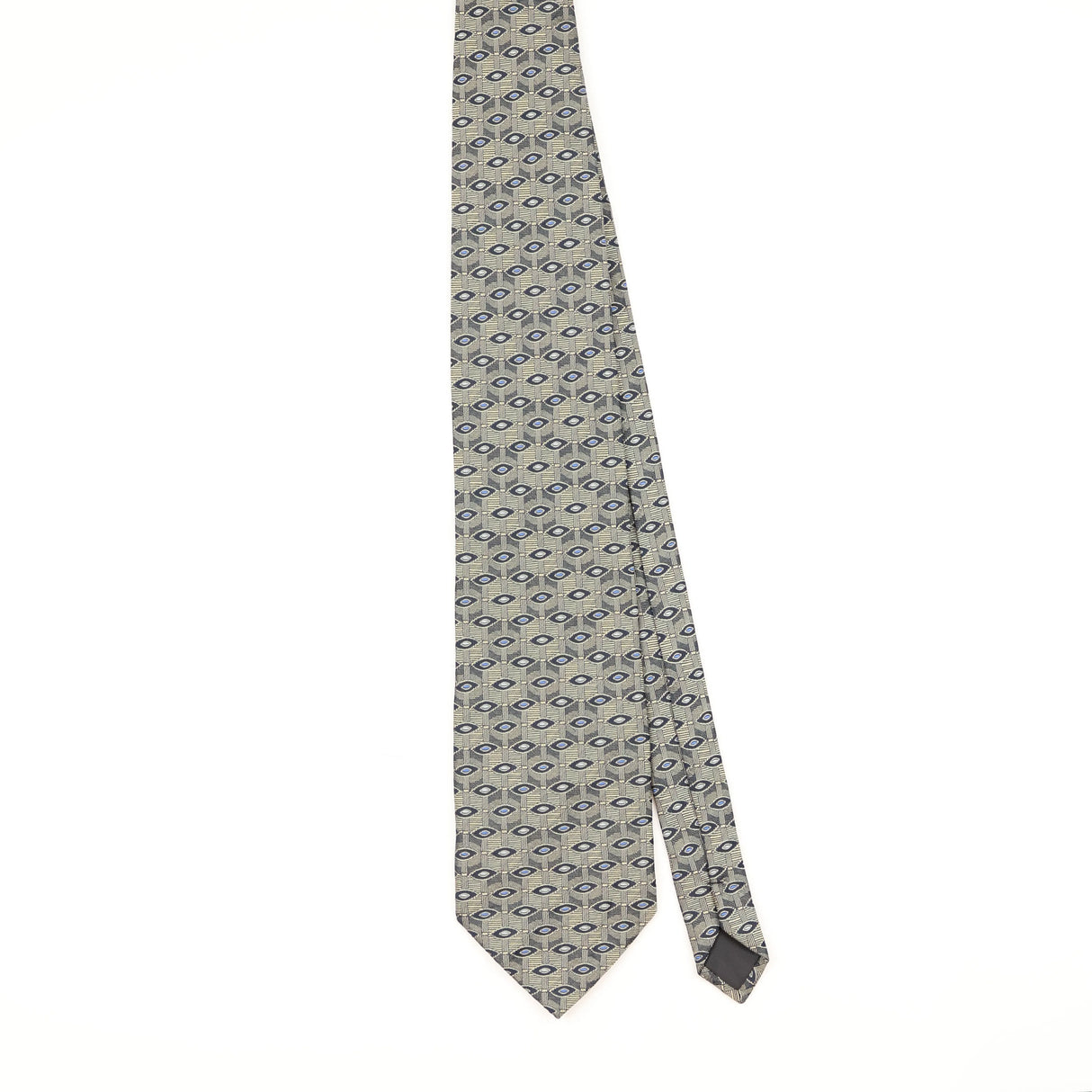 Front of Vintage 1990's Geometric Patterned Tie