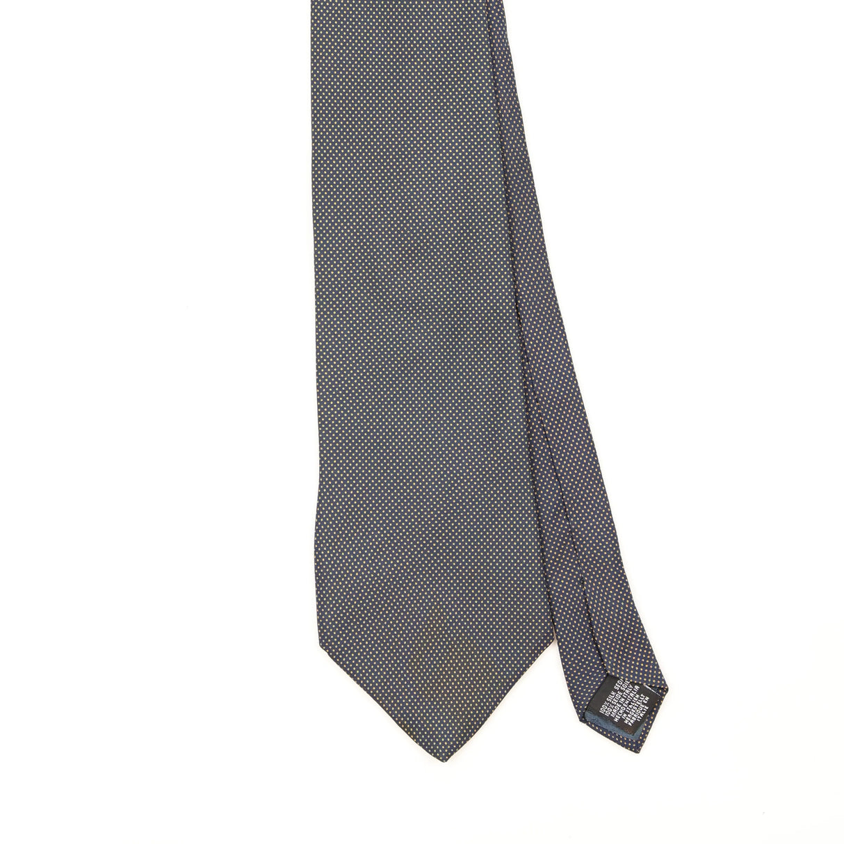 Front Front Detail of Vintage 1990's Tie Rack Carlo Colombo Polka Dot Patterned Tie