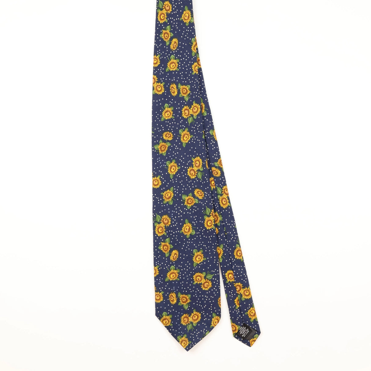 Front of Vintage 1990's Sunflower Floral Patterned Tie