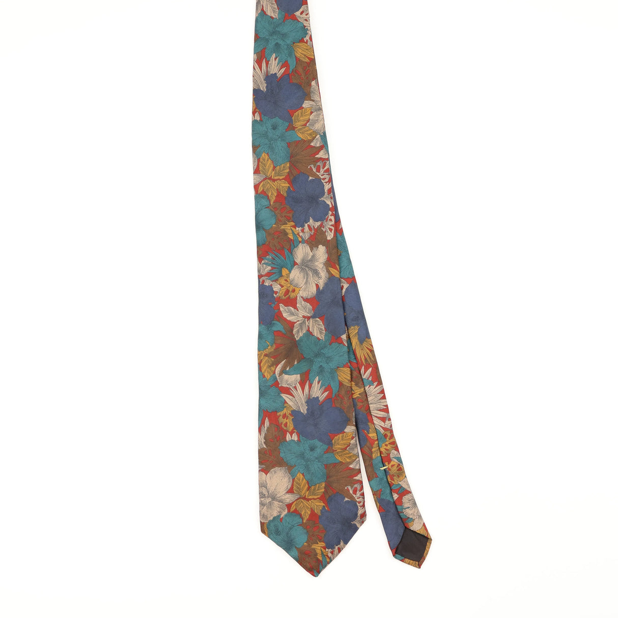 Front of Vintage 1990's Floral Patterned Tie