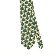 Front Front Detail of Vintage 1990's Rene Chagal Polar Bear Animal Print Patterned Tie