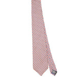 Front Front of Vintage 1990's Tie Rack Leonardo Strelli Geometric Patterned Tie