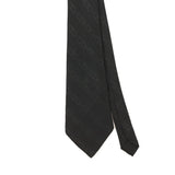 Front Detail of Vintage 1980's Celine Chain Geometric Patterned Tie