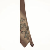 Front Front of Vintage 1990's Halston Abstract Patterned Tie