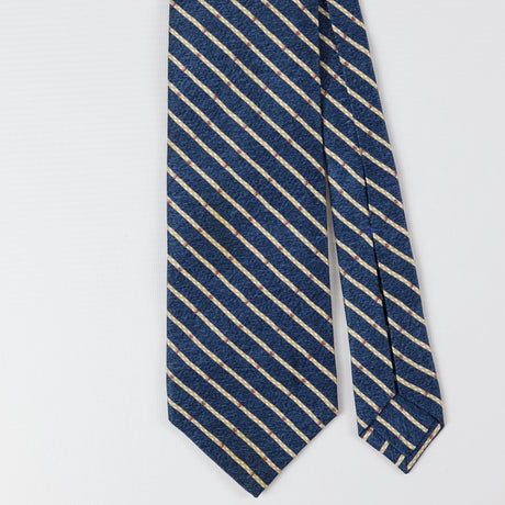 Front Detail of Vintage Bvlgari Striped Patterned Tie