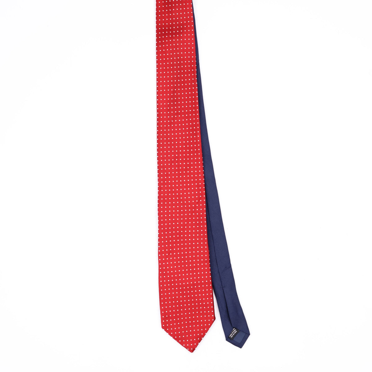 Front Front of Vintage Tommy Hilfiger Polka Dot Patterned Tie