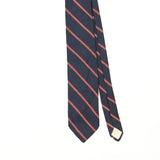 Front Front Detail of Vintage 1990's Christian Dior Striped Patterned Tie