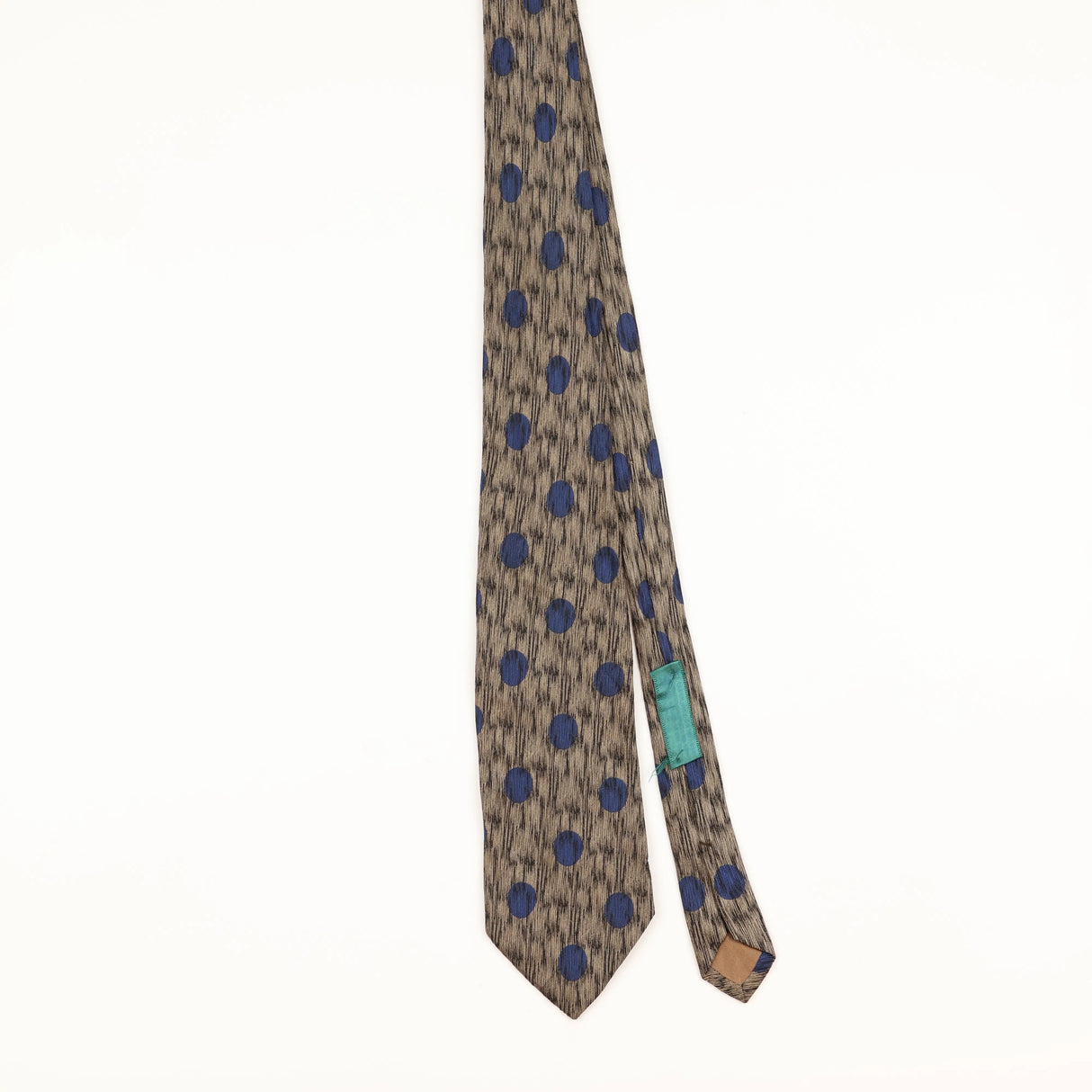 Front of Vintage 1980's Polka Dot Patterned Tie