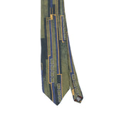 Front Front Detail of Vintage 1990's Geometric Patterned Tie