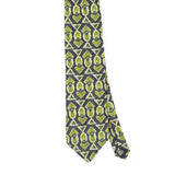 Front Front Detail of Vintage 1990's Geometric Patterned Tie