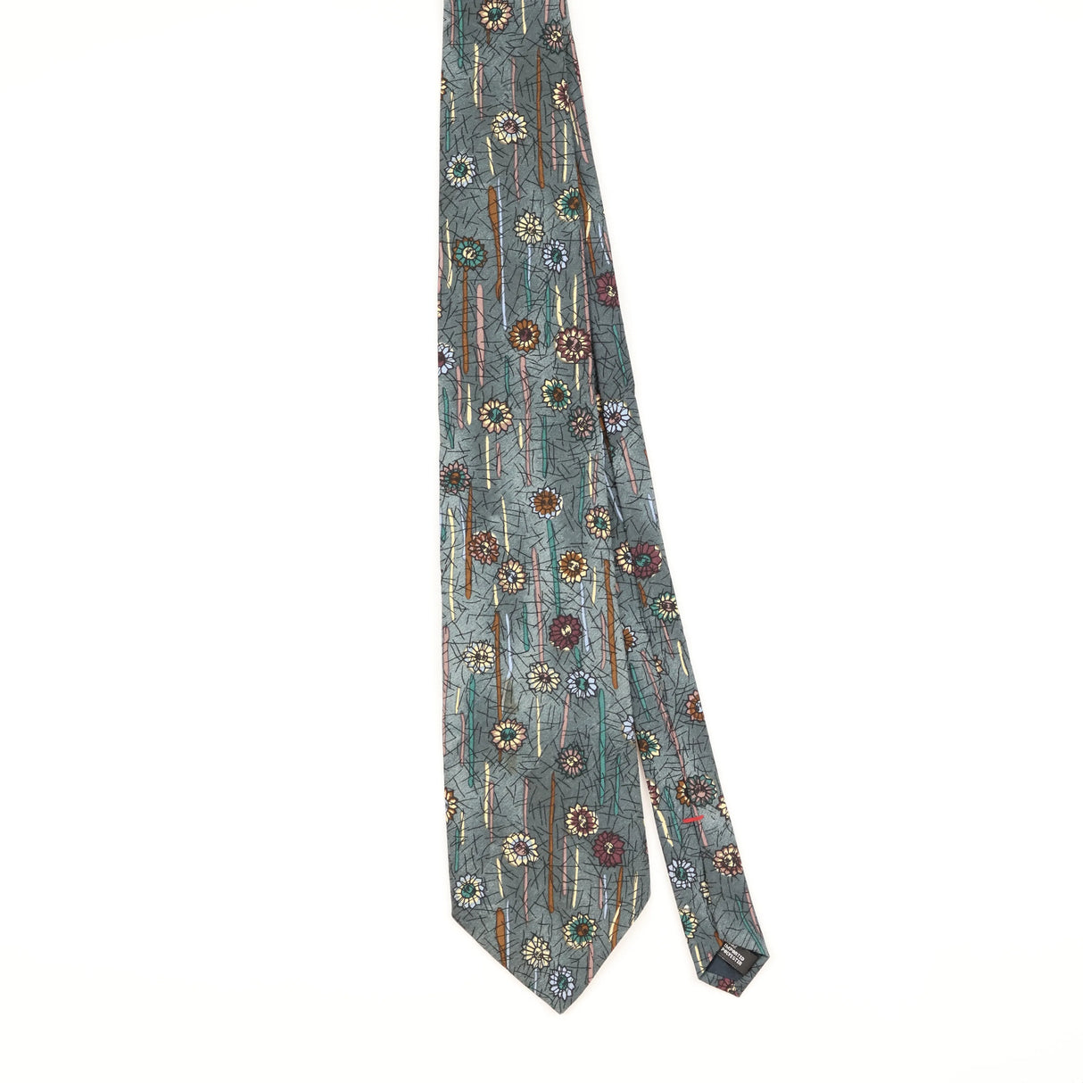 Front of Vintage 1990's Floral Patterned Tie