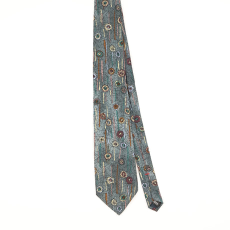 Front of Vintage 1990's Floral Patterned Tie