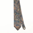 Front Front Detail of Vintage 1990's Halston Paisley Patterned Tie