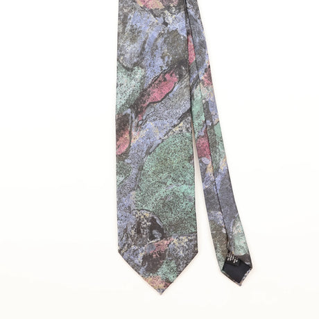 Front Detail of Vintage 1990's Abstract Patterned Tie