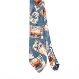 Front Front Detail of Vintage 1990's Postcard Abstract Patterned Tie