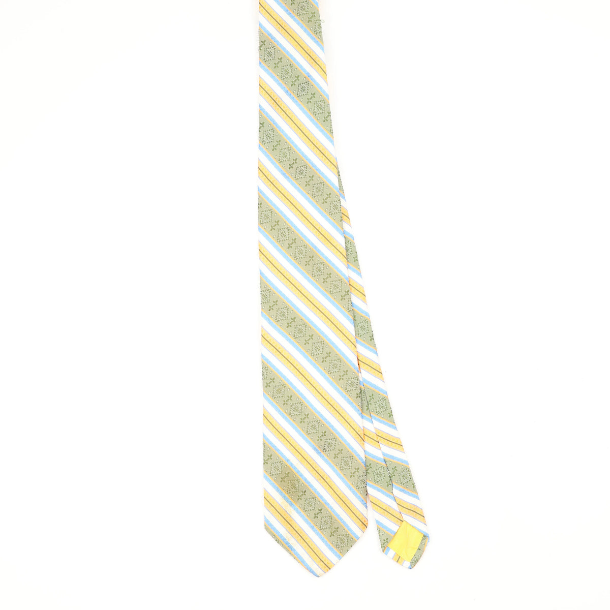 Front Front of Vintage 1980's Striped Patterned Tie