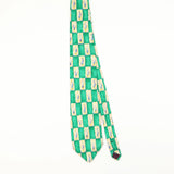 Front of Vintage 1990's Geometric Patterned Tie