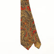 Front Front Detail of Vintage 1960's Paisley Patterned Tie