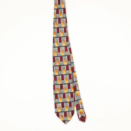 Front Front of Vintage 1990's Geometric Patterned Tie