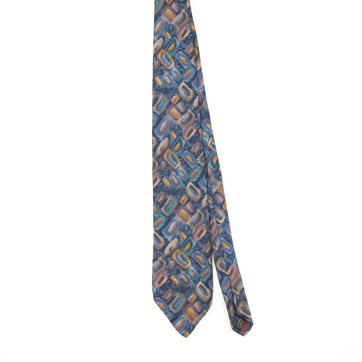 Front of Vintage 1990's Surrey Geometric Patterned Tie