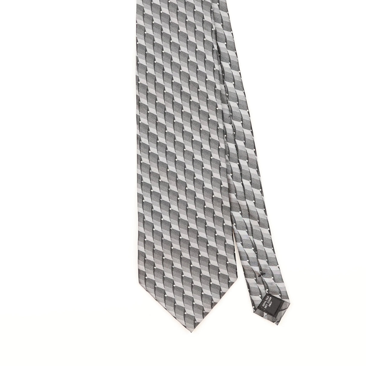 Front Detail of Vintage Pierre Cardin Geometric Patterned Tie
