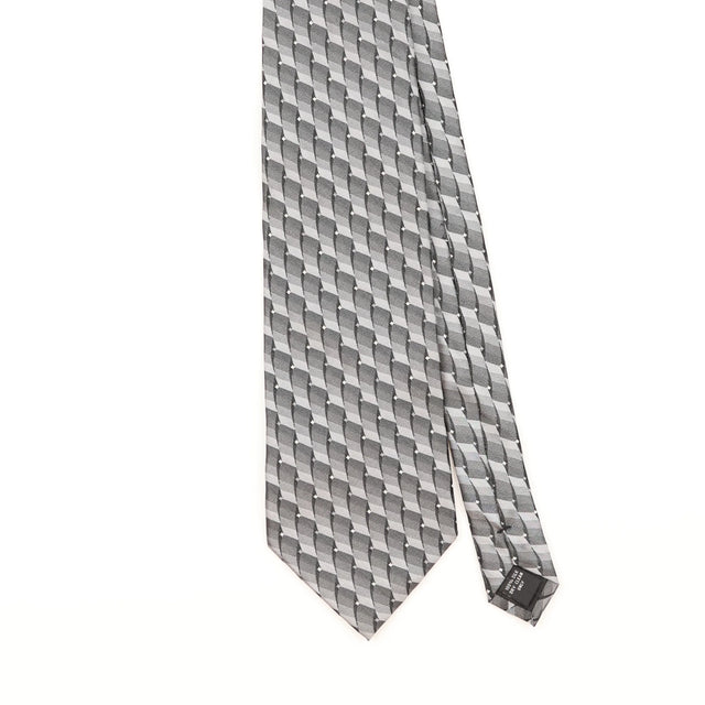 Front Detail of Vintage Pierre Cardin Geometric Patterned Tie