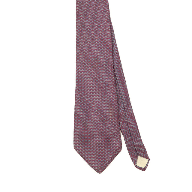 Front Front Detail of Vintage 1990's Christian Dior Geometric Patterned Tie